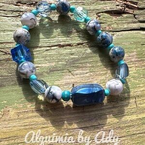 K2 Jasper handmade beaded bracelet/chunky